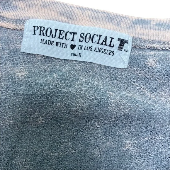 Project Social T Pink Sweatshirt Lounge S Floral Shop All Day Dance All Night - Picture 5 of 9